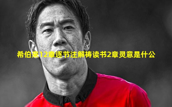 希伯来12章逐节注解祷读书2章灵意是什公